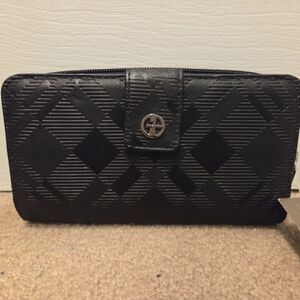 Giani Bernini Black Patterned Wallet